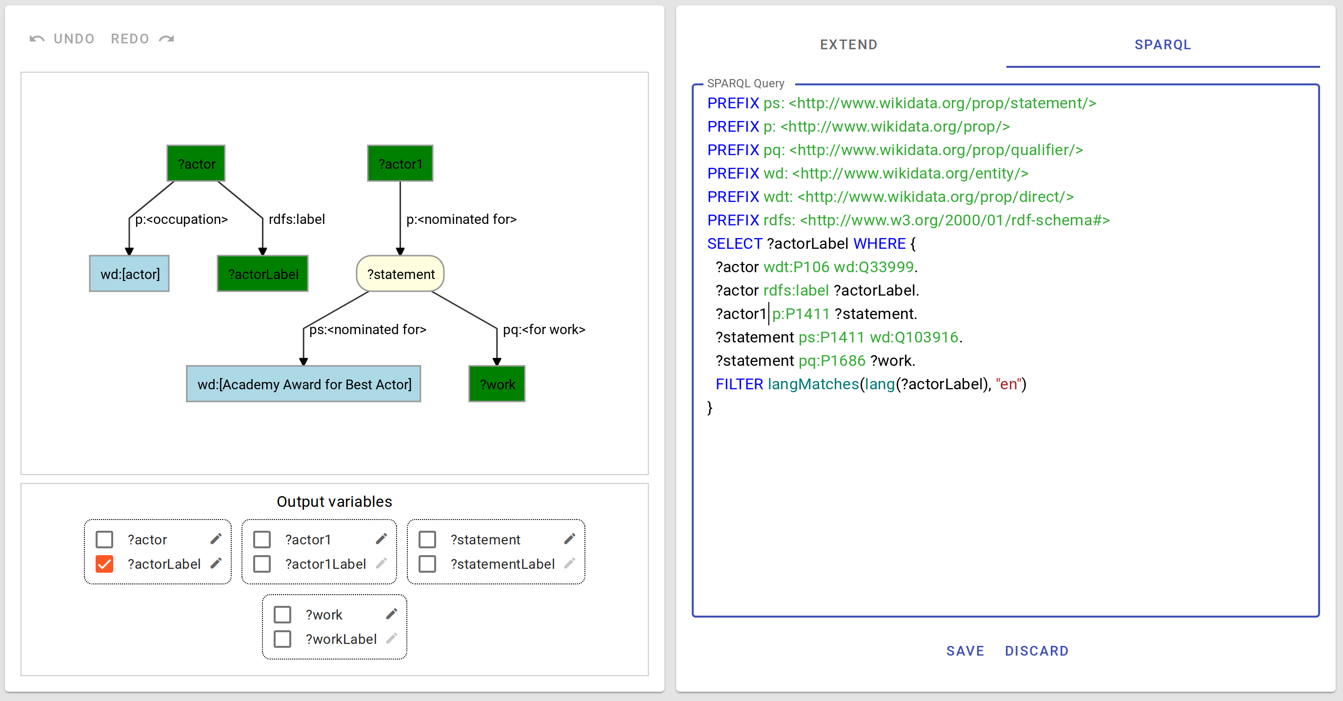 sparql editing